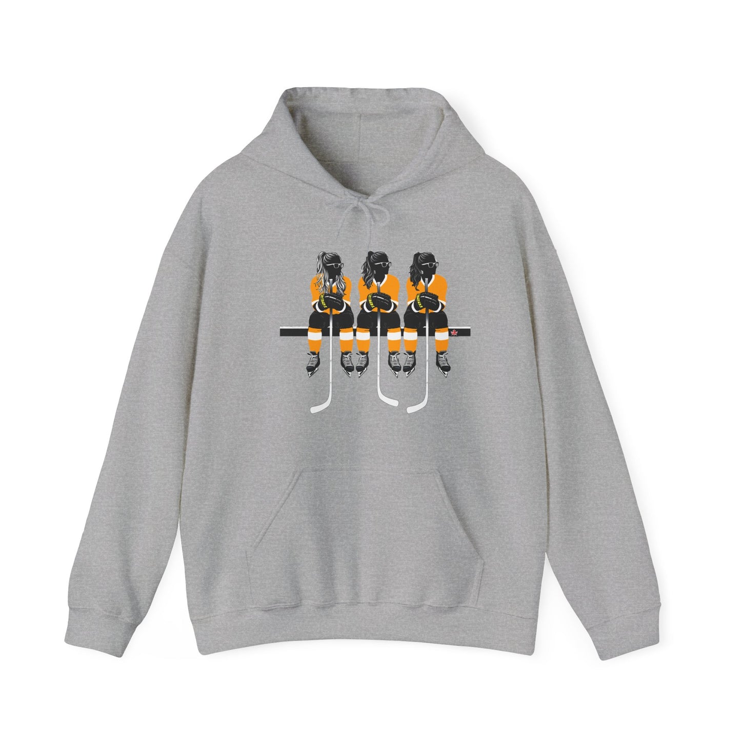 Power Females Yellow design -Unisex Heavy Blend™ Hooded Sweatshirt
