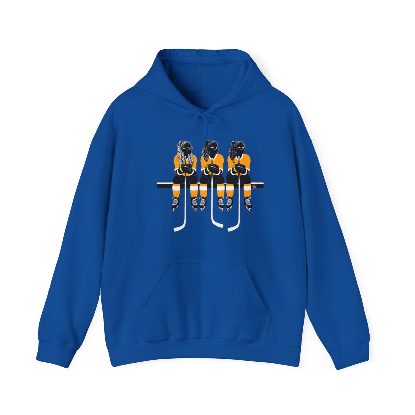 Power Females Yellow design -Unisex Heavy Blend™ Hooded Sweatshirt