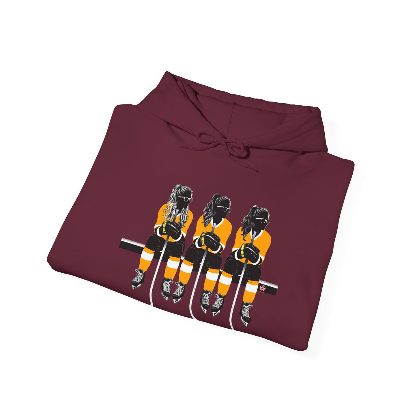 Power Females Yellow design -Unisex Heavy Blend™ Hooded Sweatshirt