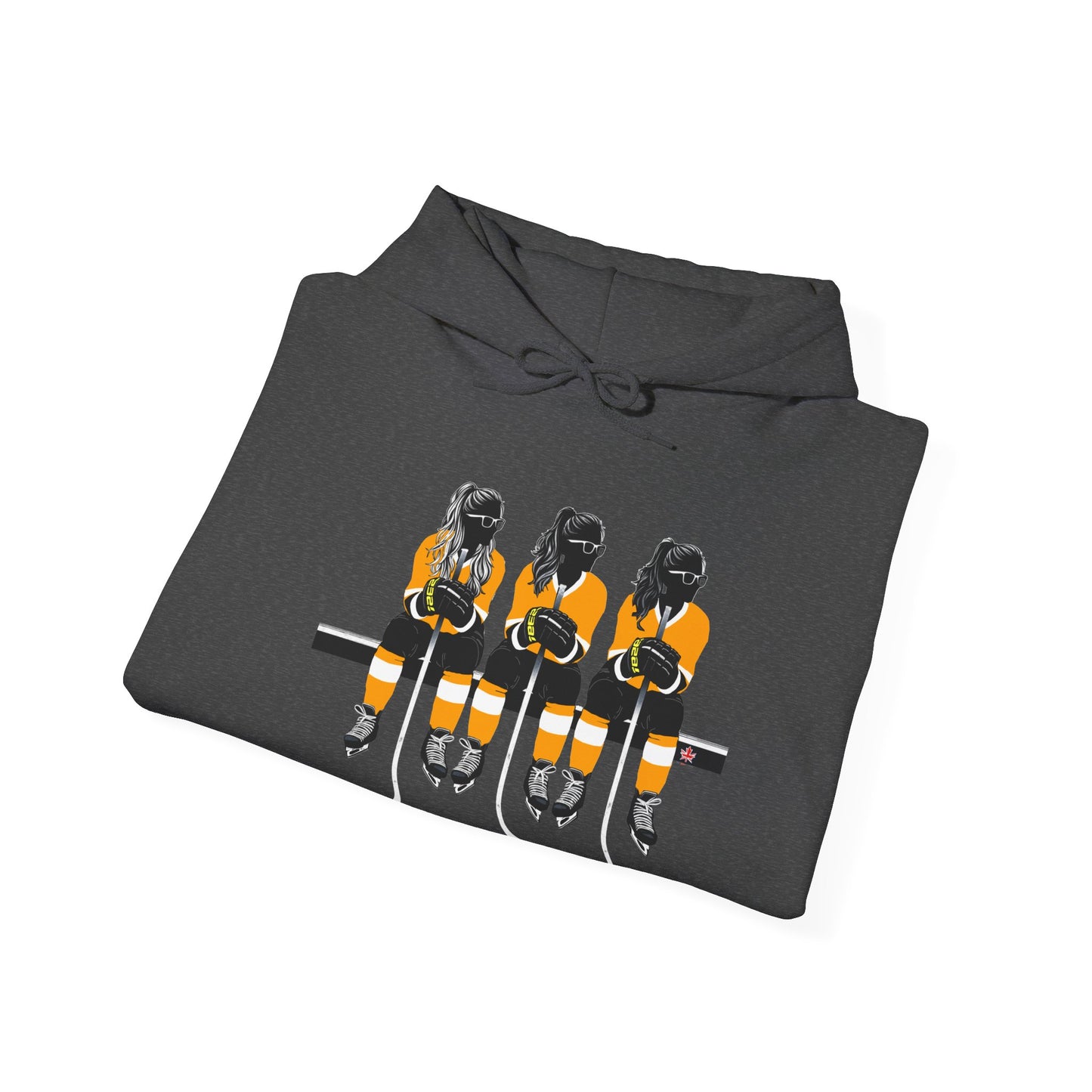 Power Females Yellow design -Unisex Heavy Blend™ Hooded Sweatshirt