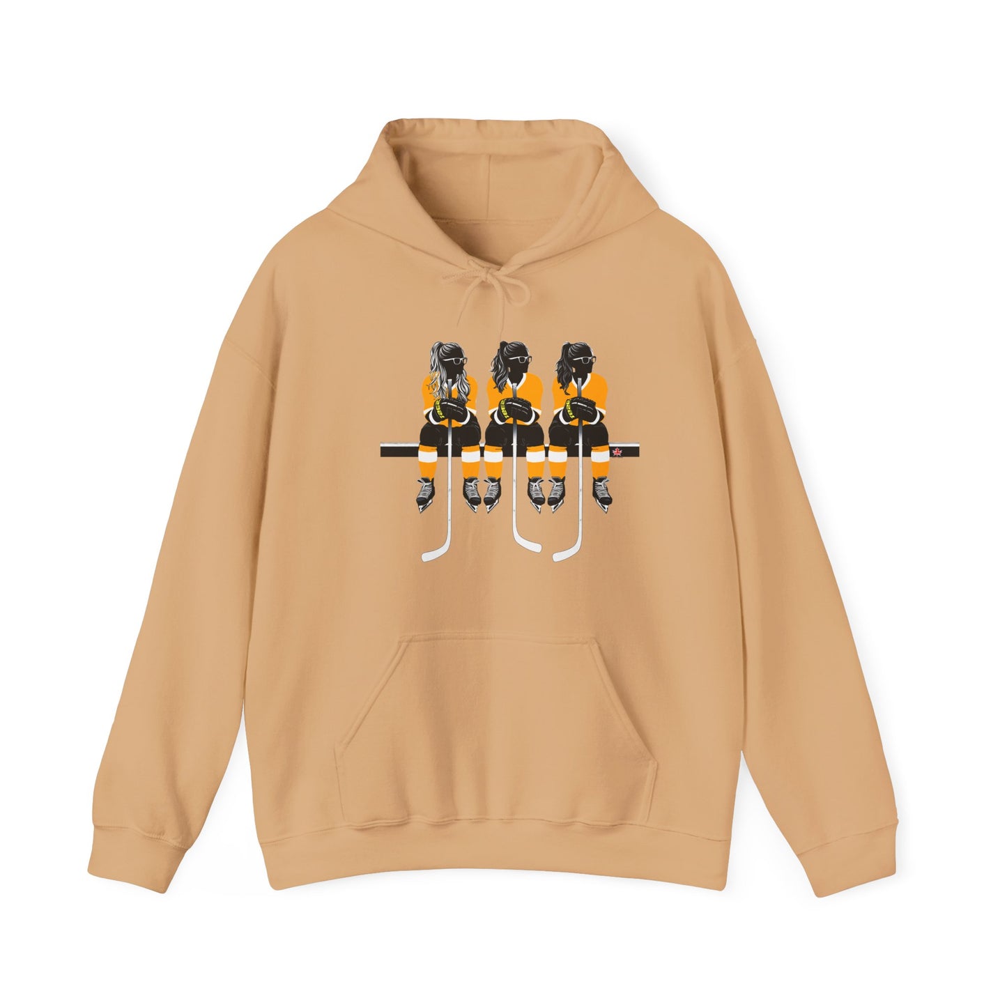 Power Females Yellow design -Unisex Heavy Blend™ Hooded Sweatshirt