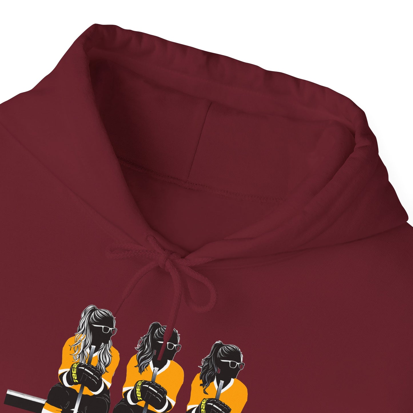 Power Females Yellow design -Unisex Heavy Blend™ Hooded Sweatshirt
