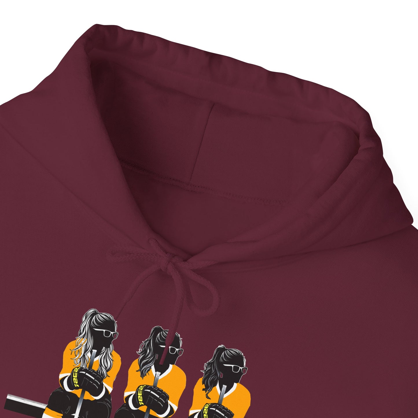 Power Females Yellow design -Unisex Heavy Blend™ Hooded Sweatshirt
