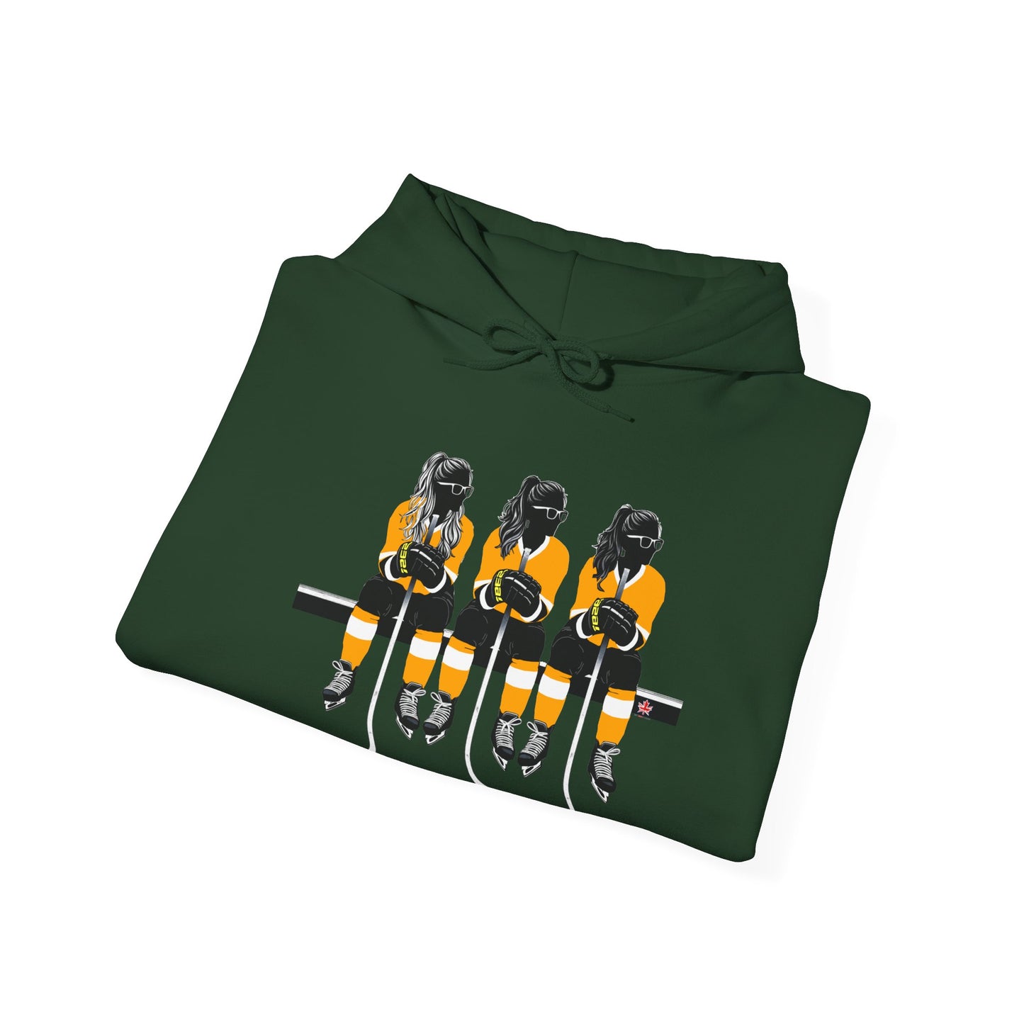 Power Females Yellow design -Unisex Heavy Blend™ Hooded Sweatshirt