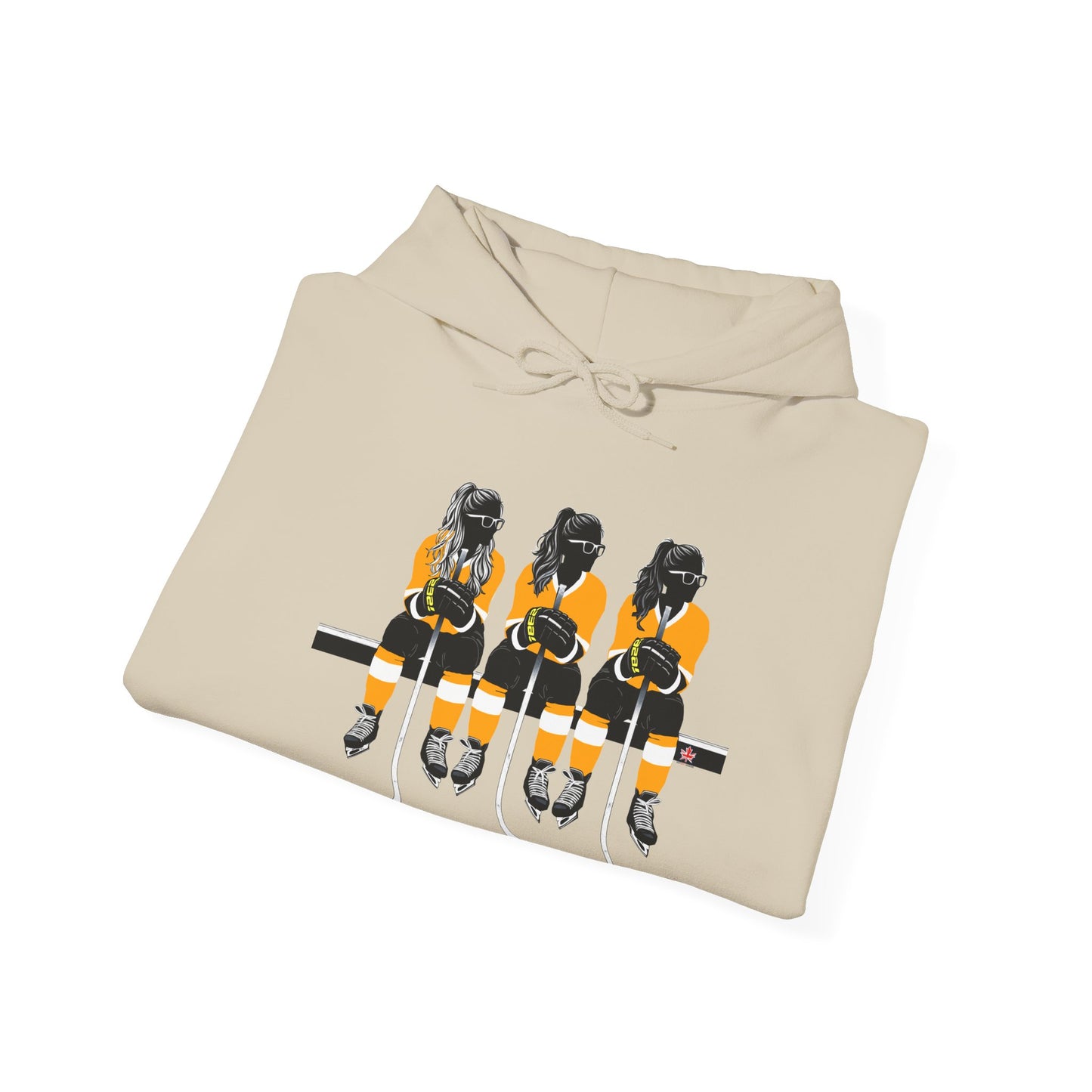 Power Females Yellow design -Unisex Heavy Blend™ Hooded Sweatshirt