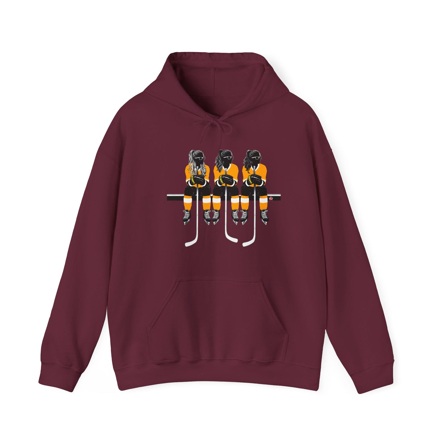 Power Females Yellow design -Unisex Heavy Blend™ Hooded Sweatshirt