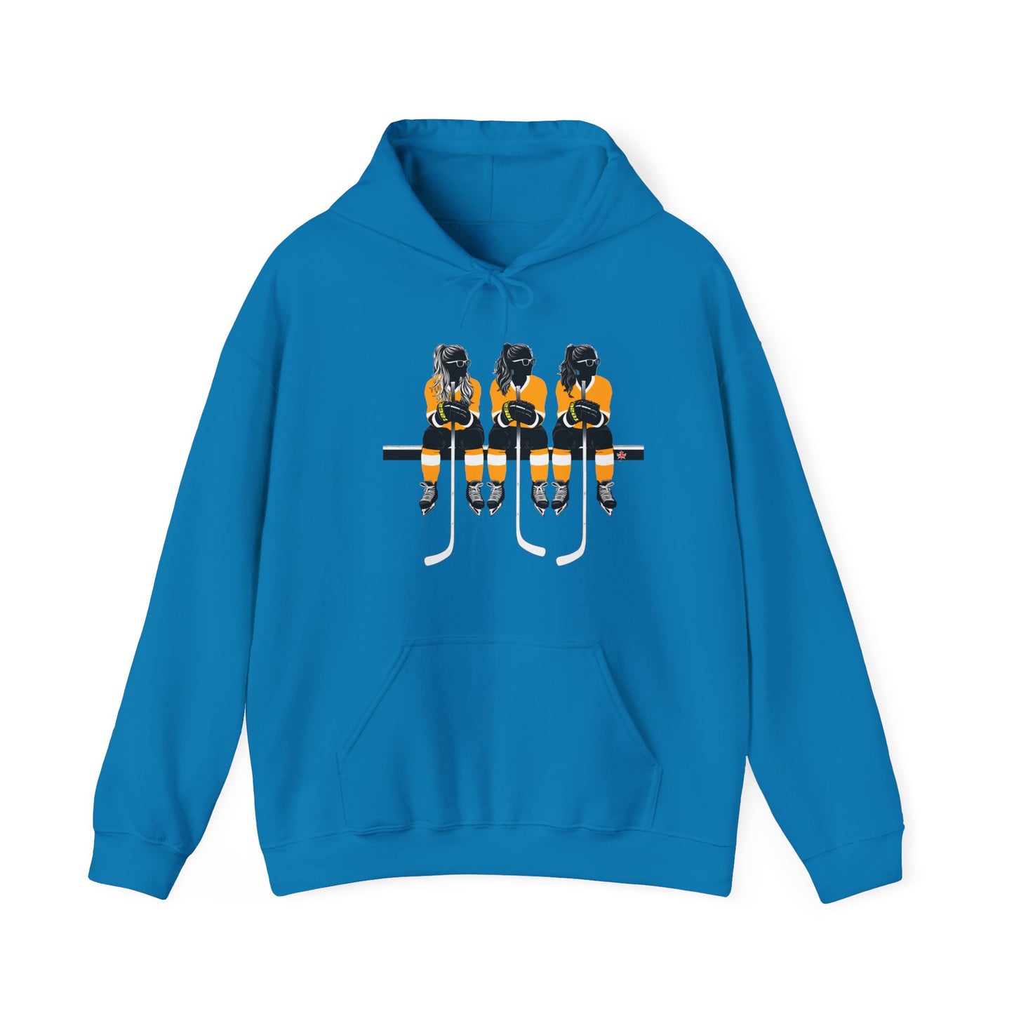 Power Females Yellow design -Unisex Heavy Blend™ Hooded Sweatshirt