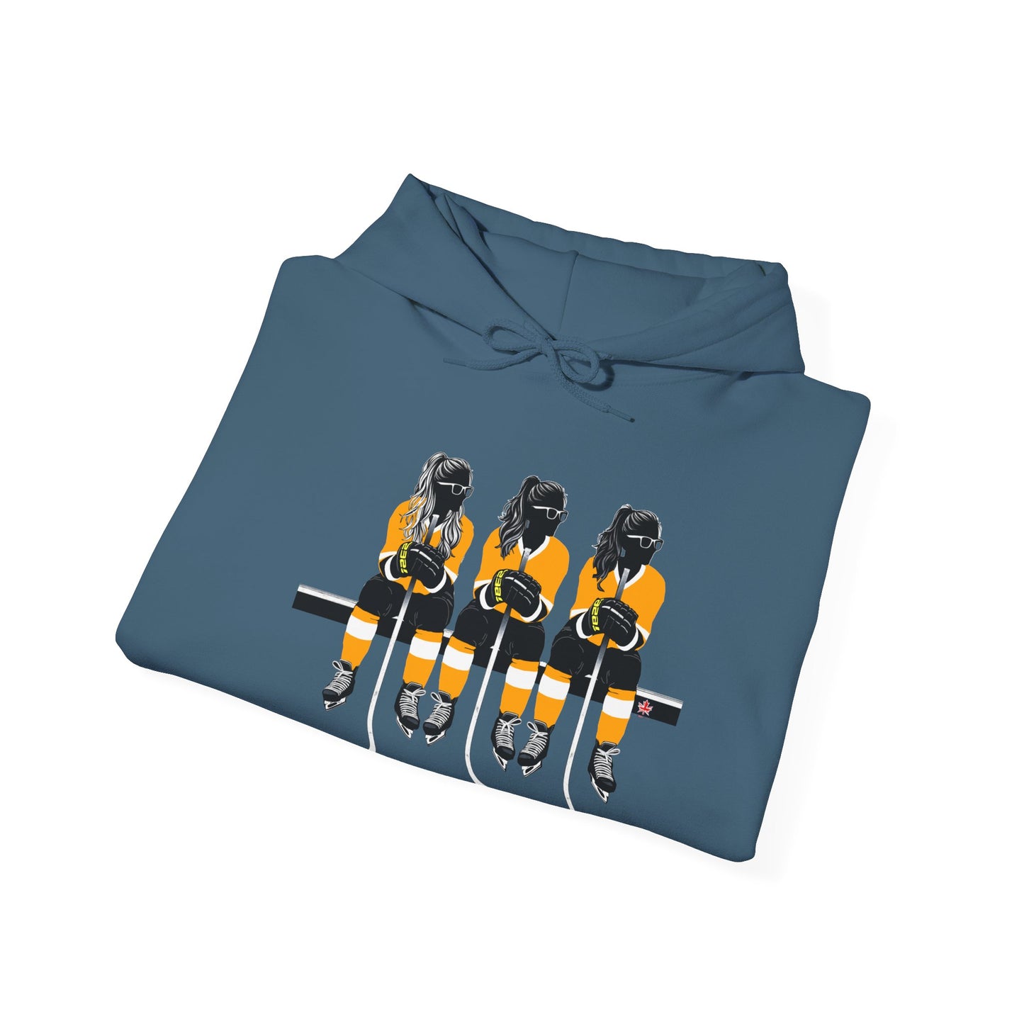 Power Females Yellow design -Unisex Heavy Blend™ Hooded Sweatshirt