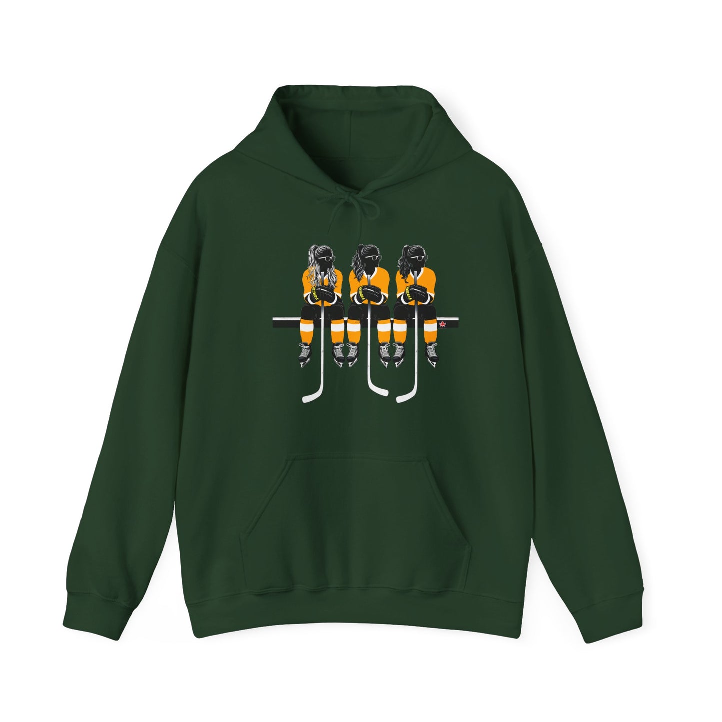 Power Females Yellow design -Unisex Heavy Blend™ Hooded Sweatshirt