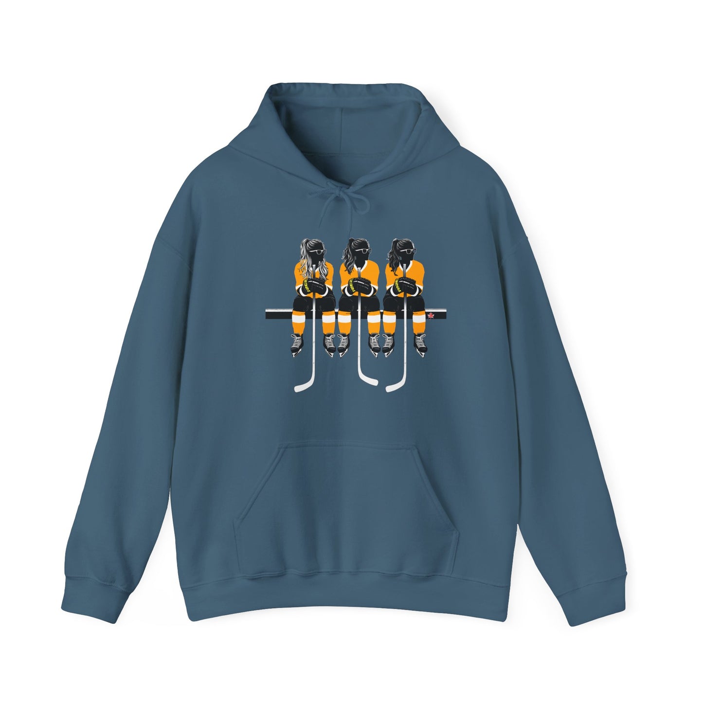 Power Females Yellow design -Unisex Heavy Blend™ Hooded Sweatshirt