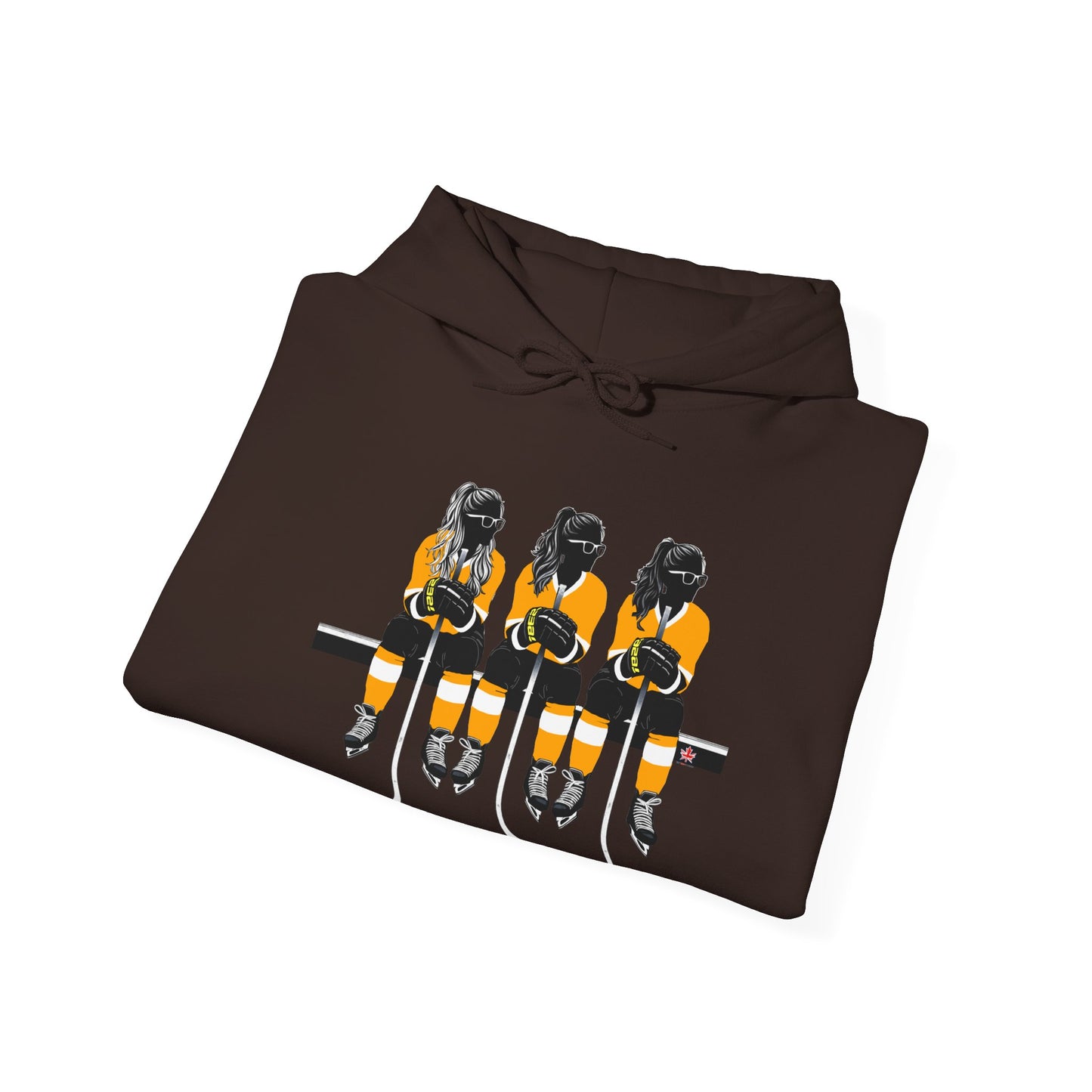 Power Females Yellow design -Unisex Heavy Blend™ Hooded Sweatshirt