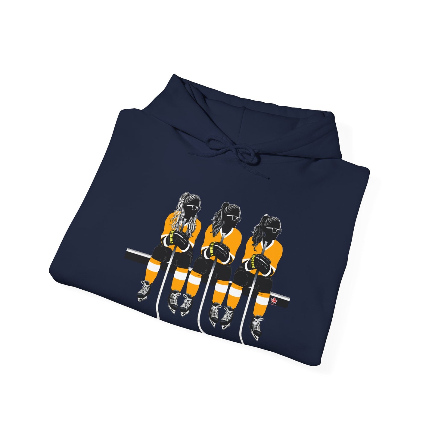 Power Females Yellow design -Unisex Heavy Blend™ Hooded Sweatshirt