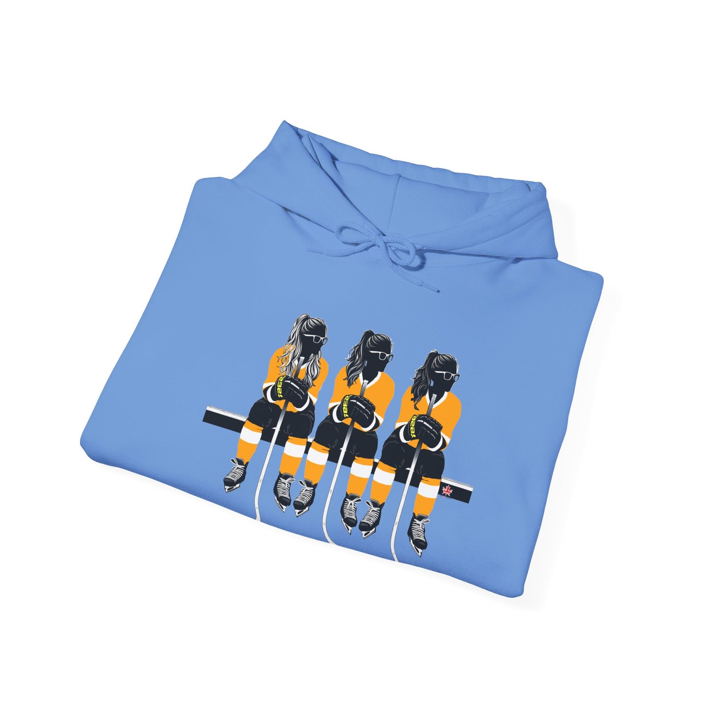 Power Females Yellow design -Unisex Heavy Blend™ Hooded Sweatshirt