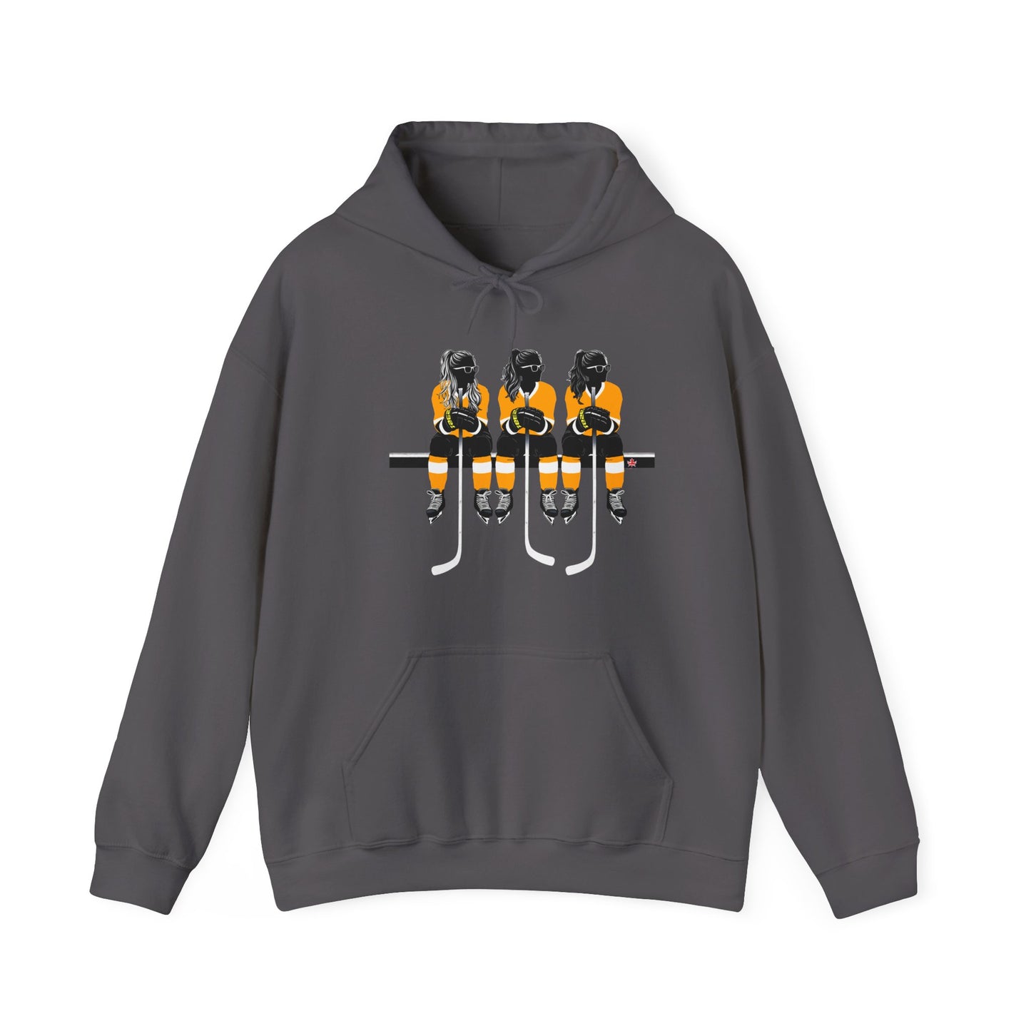 Power Females Yellow design -Unisex Heavy Blend™ Hooded Sweatshirt