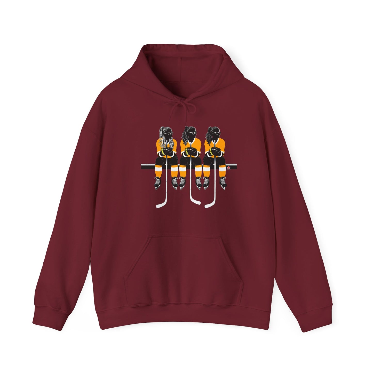 Power Females Yellow design -Unisex Heavy Blend™ Hooded Sweatshirt