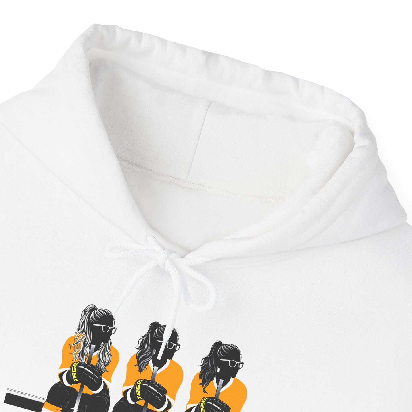 Power Females Yellow design -Unisex Heavy Blend™ Hooded Sweatshirt