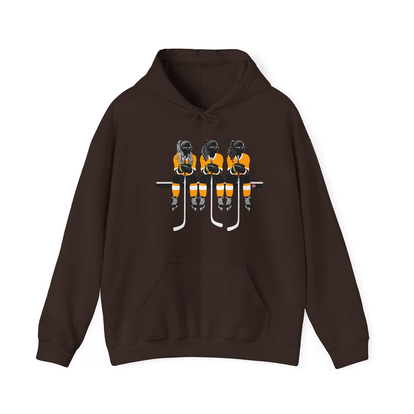 Power Females Yellow design -Unisex Heavy Blend™ Hooded Sweatshirt