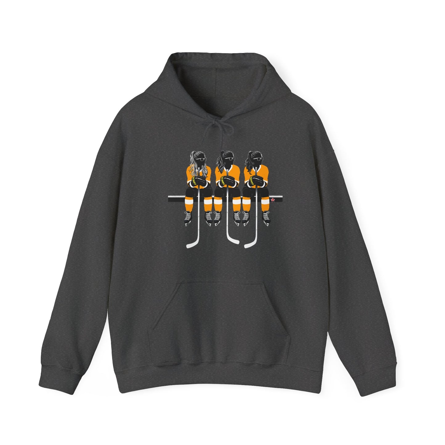 Power Females Yellow design -Unisex Heavy Blend™ Hooded Sweatshirt