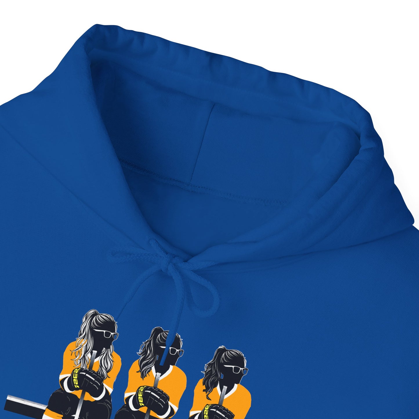 Power Females Yellow design -Unisex Heavy Blend™ Hooded Sweatshirt