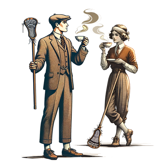 Retro Lacrosse T-shirt Design by BritBoy Designs