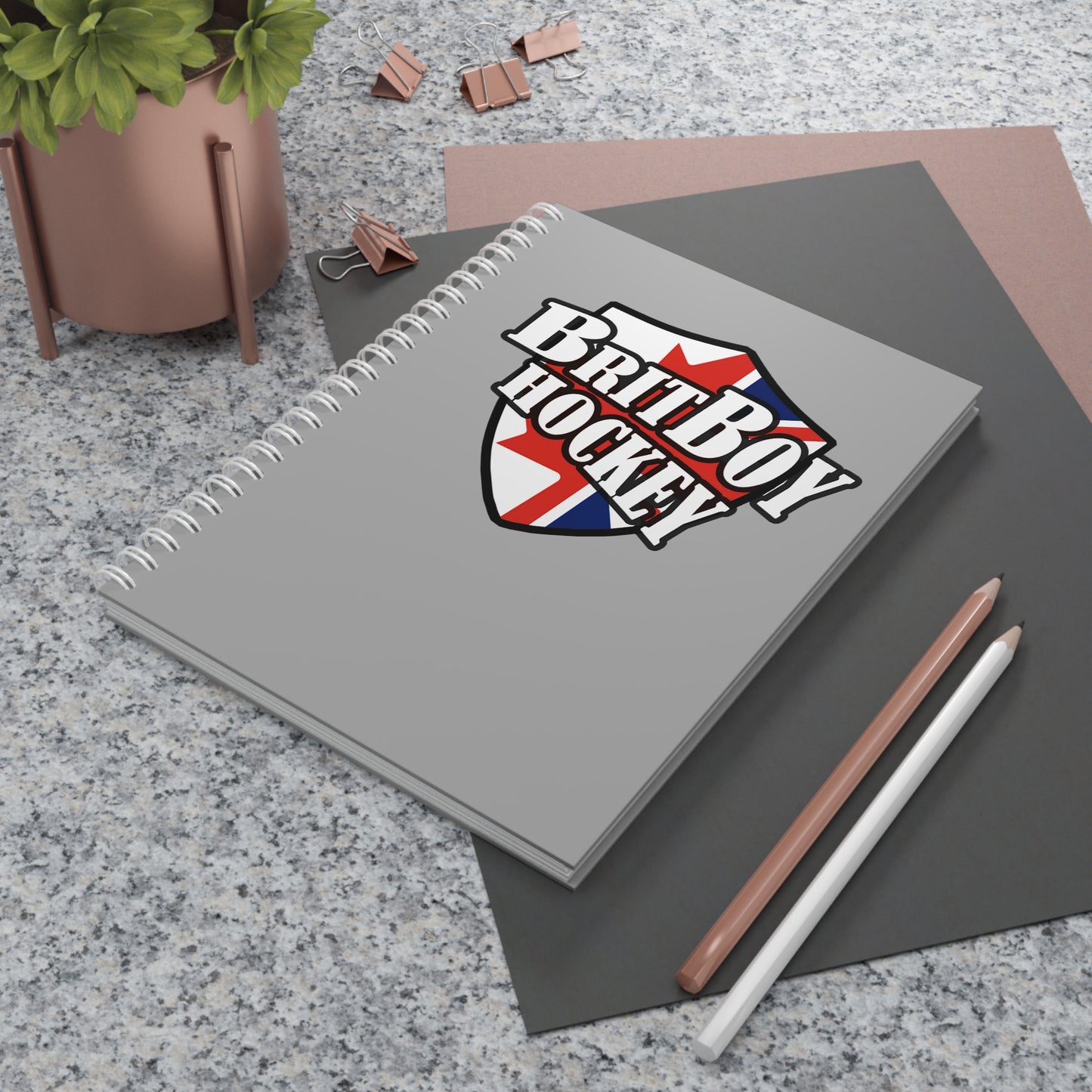 BritBoy Hockey - Spiral Notebook - BritBoyDesigns