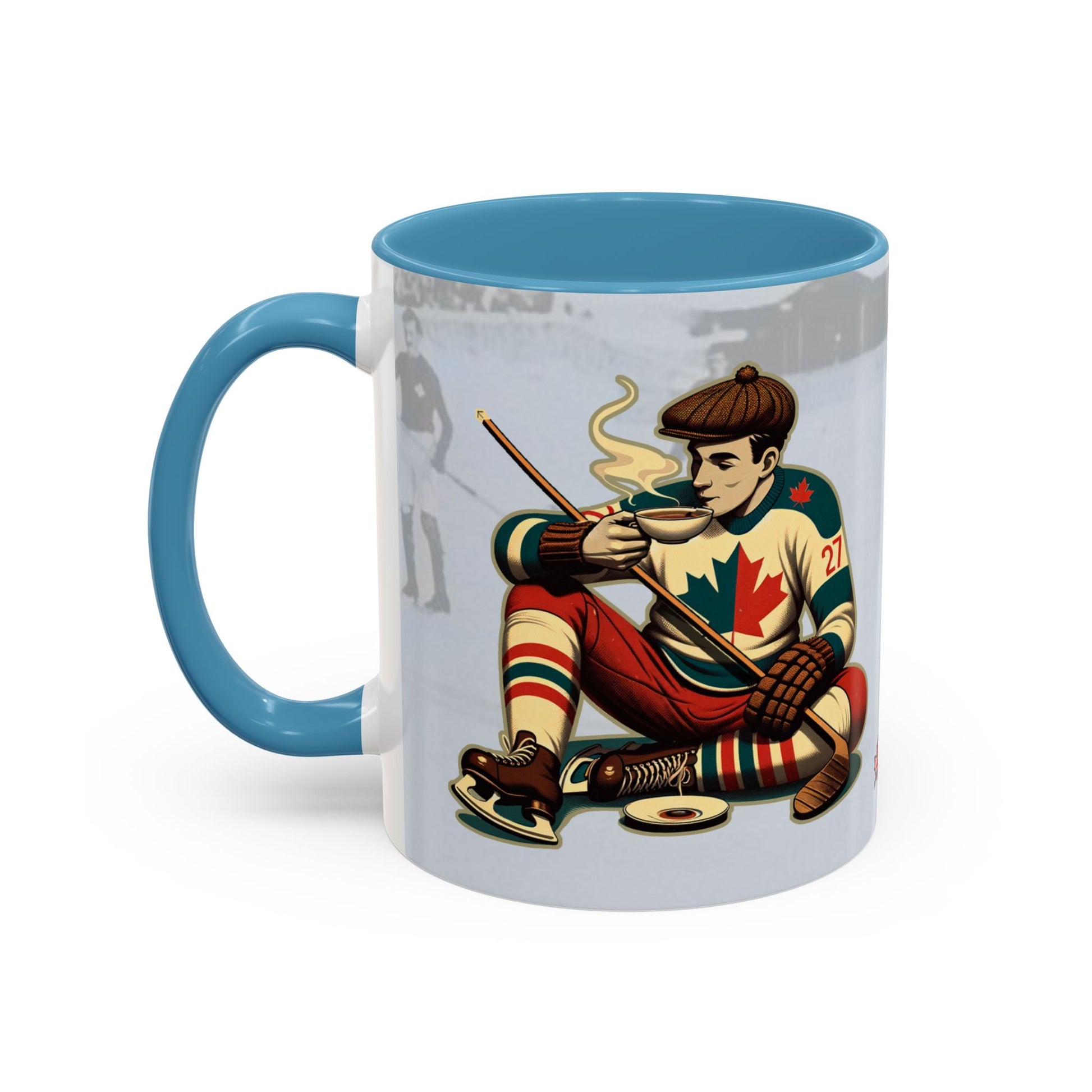 Vintage Hockey Coffee Mug - Canada and Scotland United - BritBoyDesigns