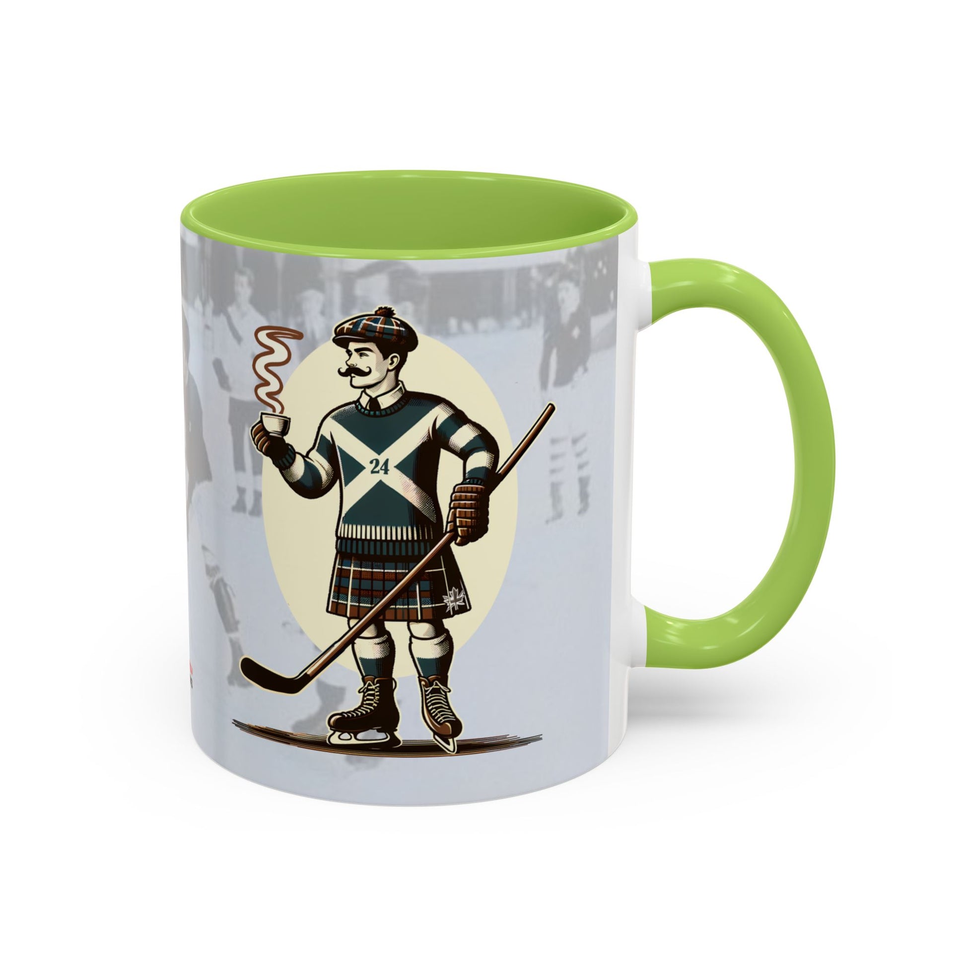 Vintage Hockey Coffee Mug - Canada and Scotland United - BritBoyDesigns