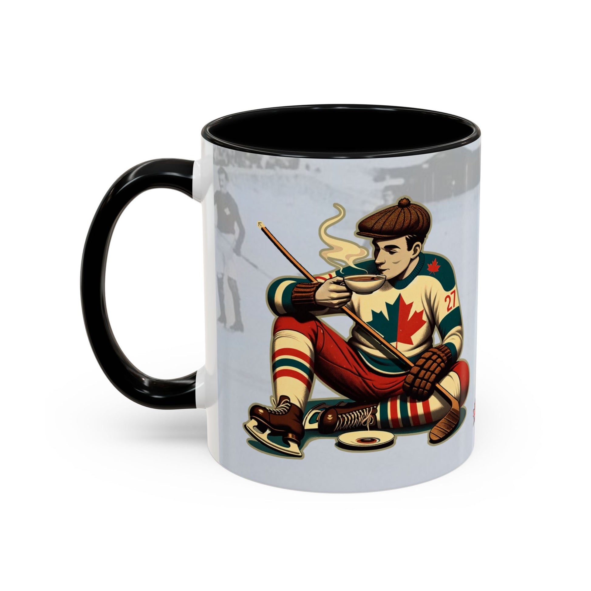 Vintage Hockey Coffee Mug - Canada and Scotland United - BritBoyDesigns