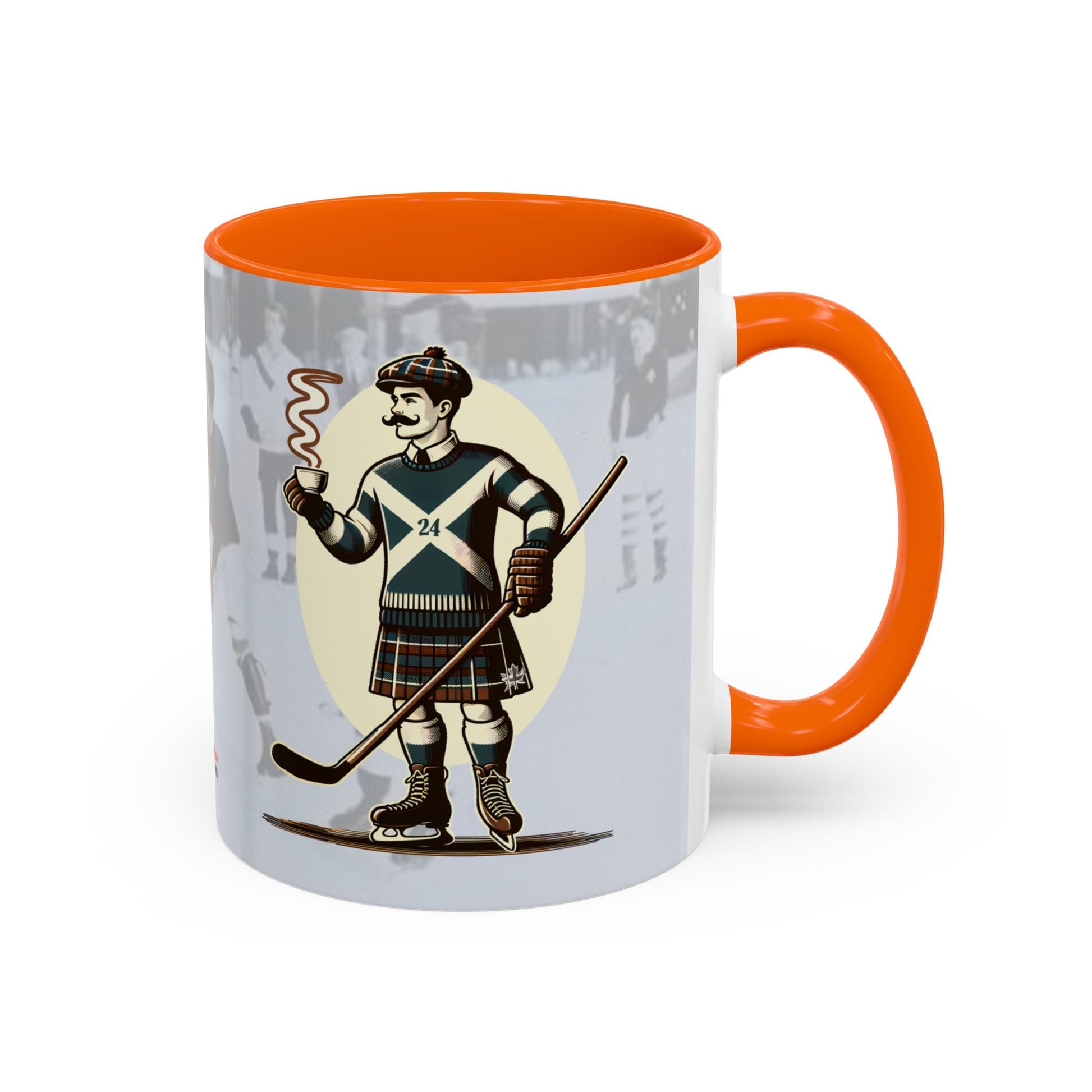 Vintage Hockey Coffee Mug - Canada and Scotland United - BritBoyDesigns