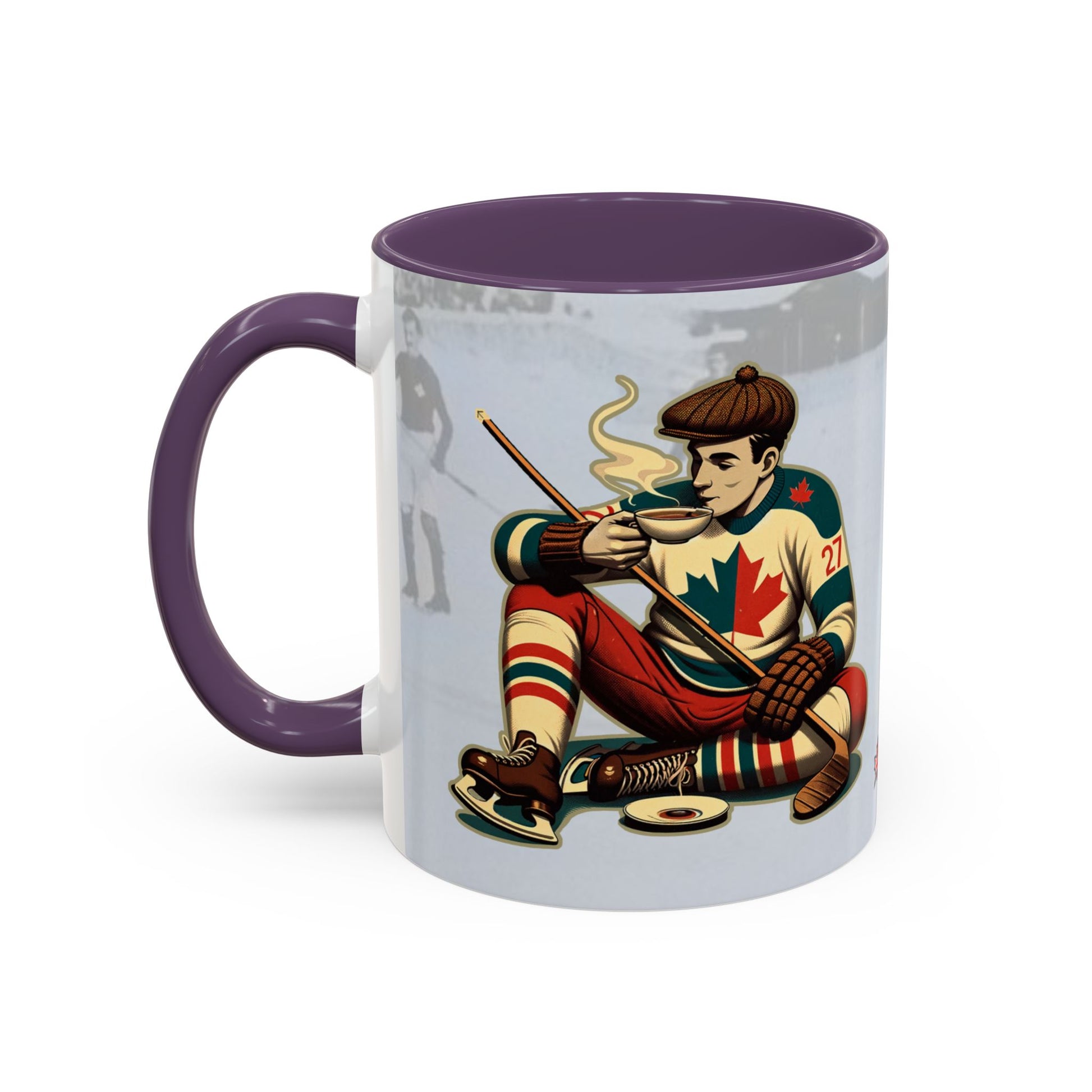 Vintage Hockey Coffee Mug - Canada and Scotland United - BritBoyDesigns