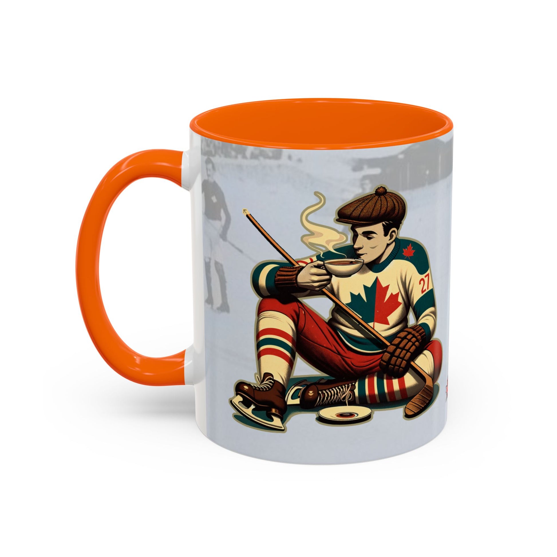 Vintage Hockey Coffee Mug - Canada and Scotland United - BritBoyDesigns