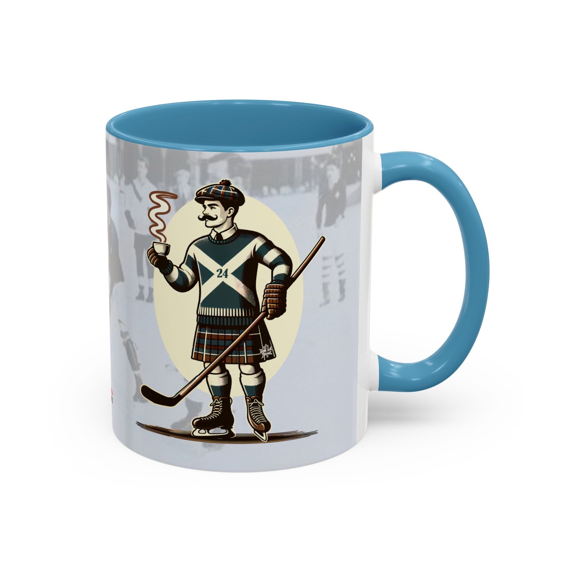 Vintage Hockey Coffee Mug - Canada and Scotland United - BritBoyDesigns
