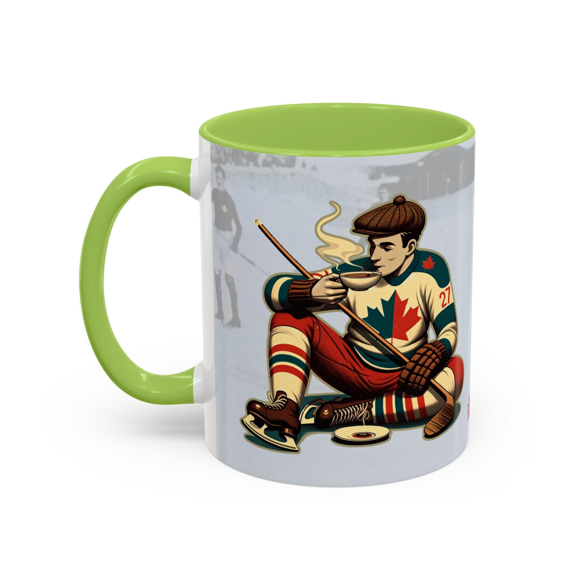 Vintage Hockey Coffee Mug - Canada and Scotland United - BritBoyDesigns