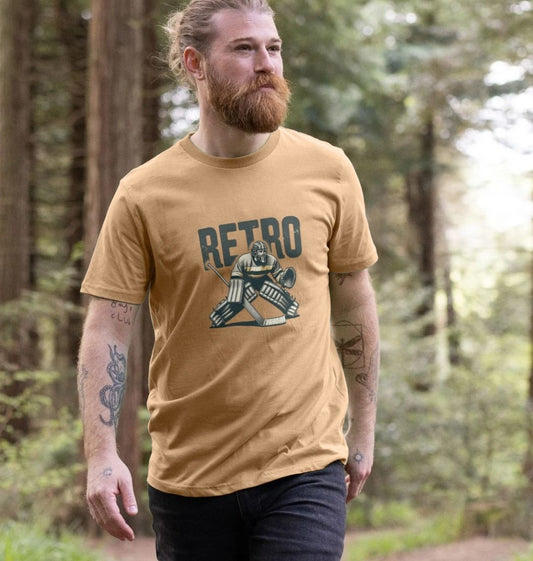 Retro - The Ice Hockey Keeper Vintage Ice Hockey T-Shirt - BritBoyDesigns