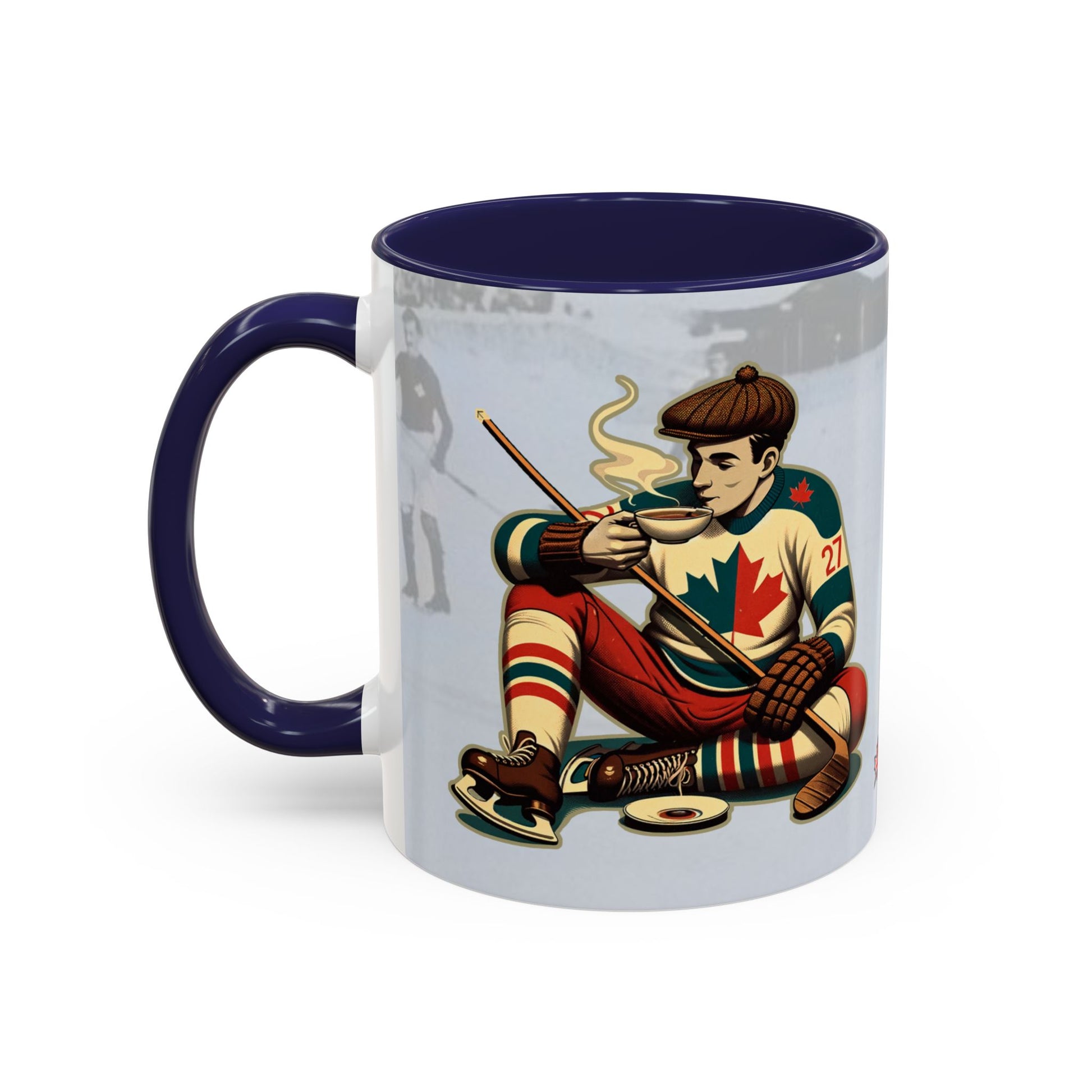 Vintage Hockey Coffee Mug - Canada and Scotland United - BritBoyDesigns