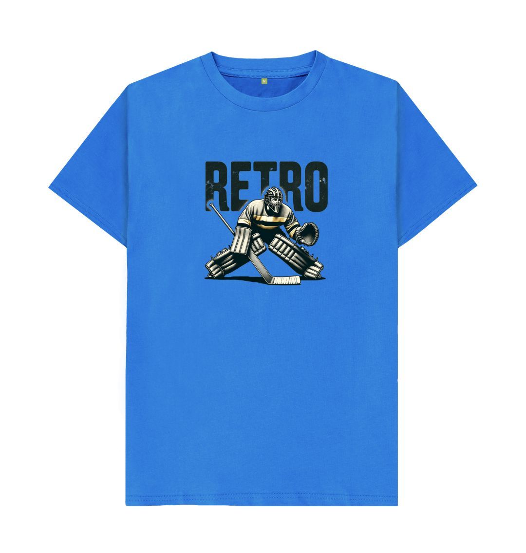 Bright Blue Retro - The Ice Hockey Keeper