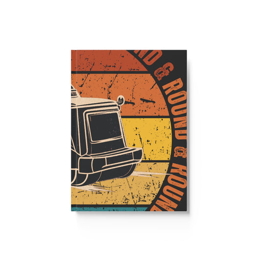 Zamboni Round and Round Retro Hard Backed Journal - BritBoyDesigns