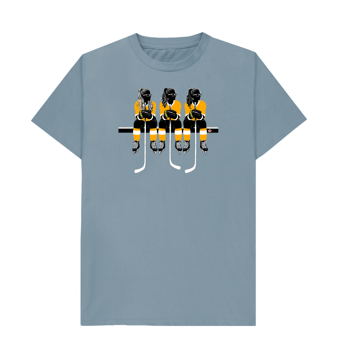 Stone Blue Benched Women Power- Yellow Shirt