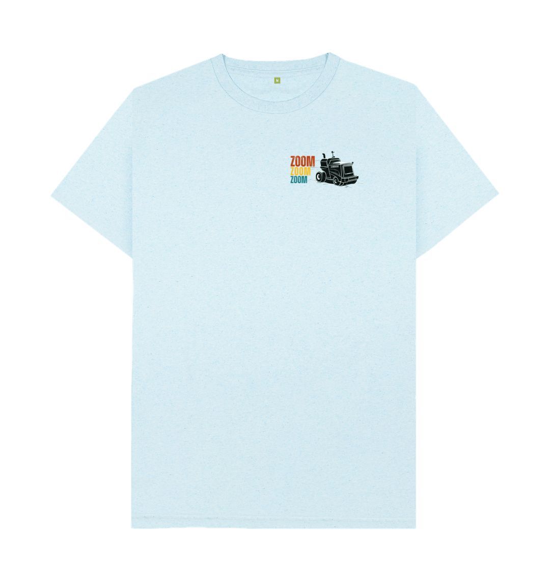 Light Blue Men's Zoom Zoom Zoom T-shirt Recycled cotton