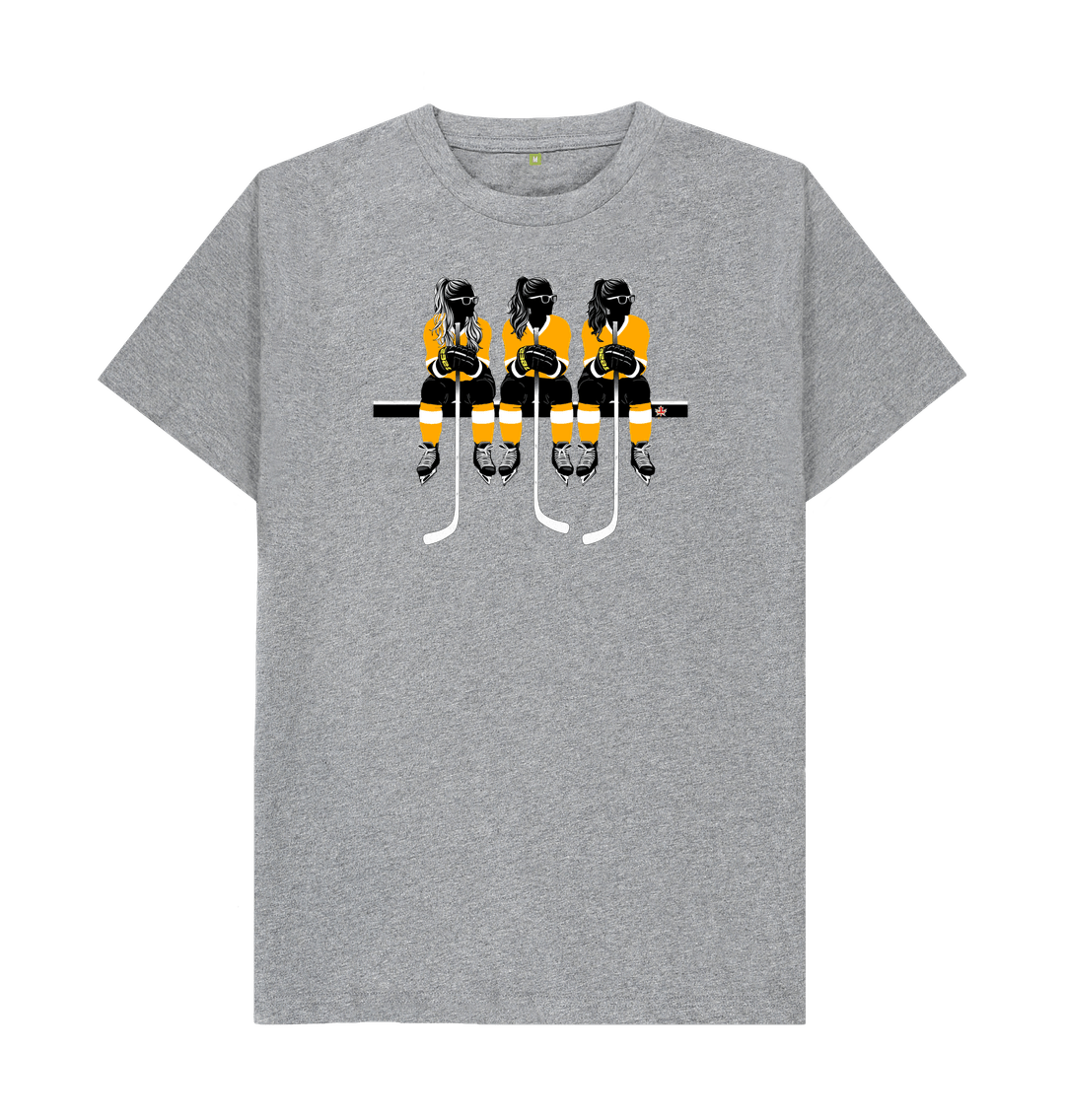 Athletic Grey Benched Women Power- Yellow Shirt