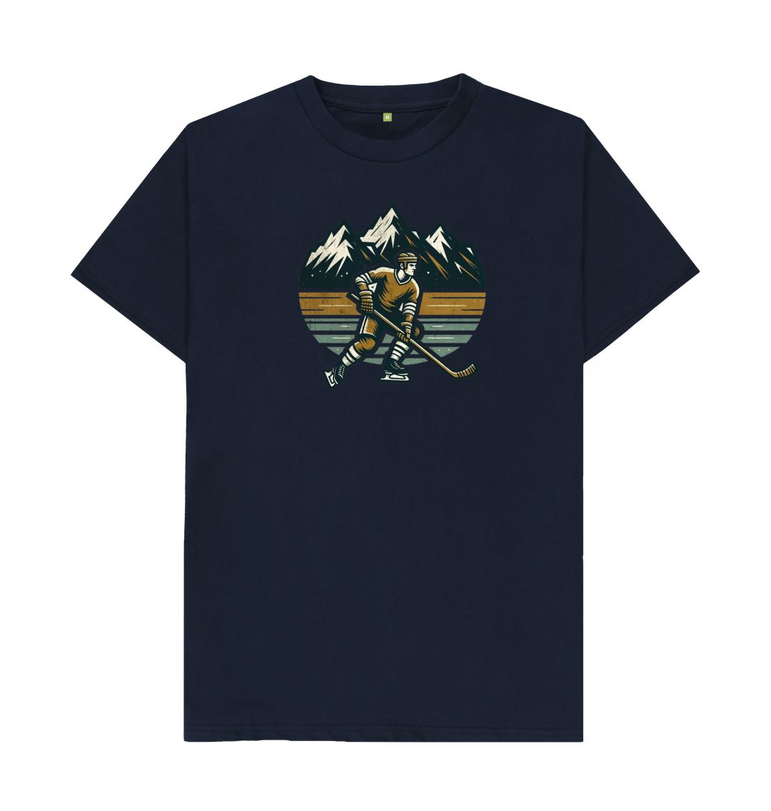 Navy Blue Retro Skater on Ice