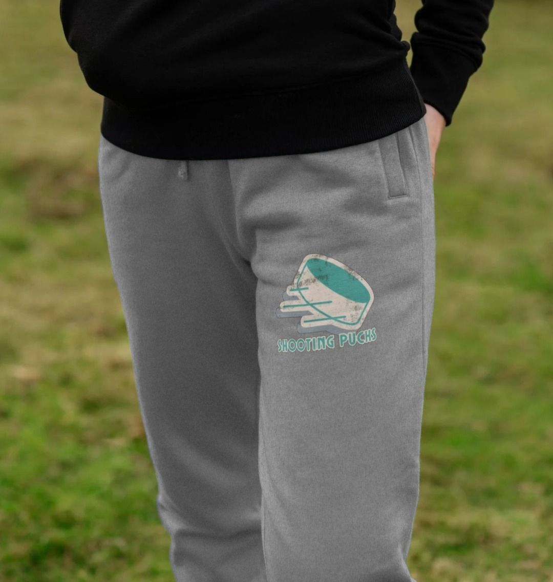 Shooting Pucks - Women's joggers - BritBoyDesigns