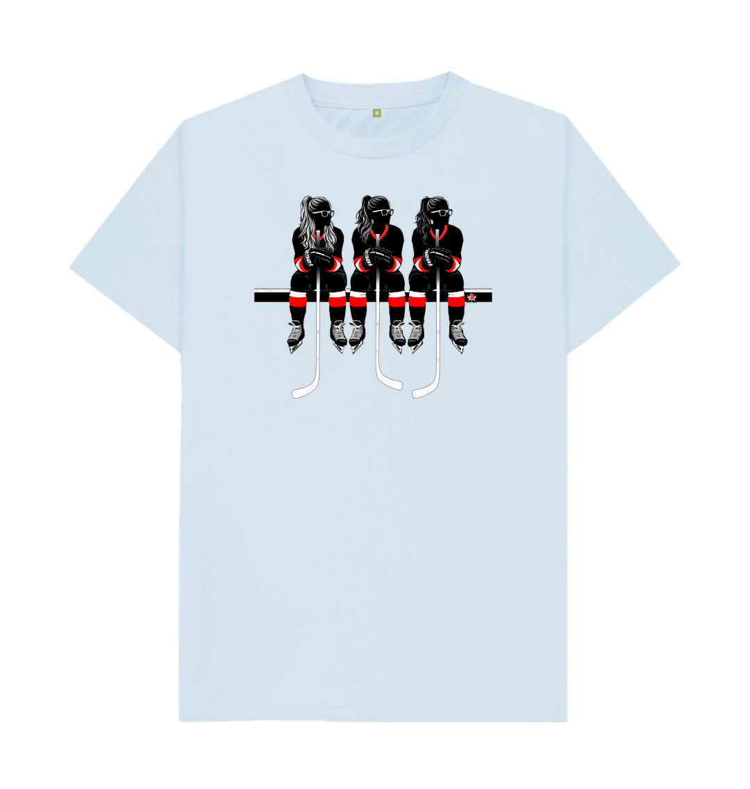 Sky Blue Red-White Bench Unisex t-shirt