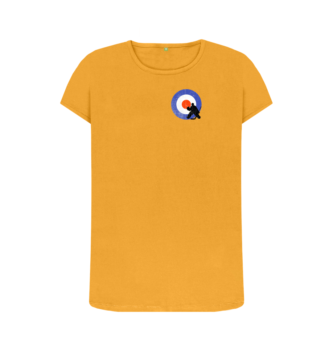 Mustard Printed T-shirt Front