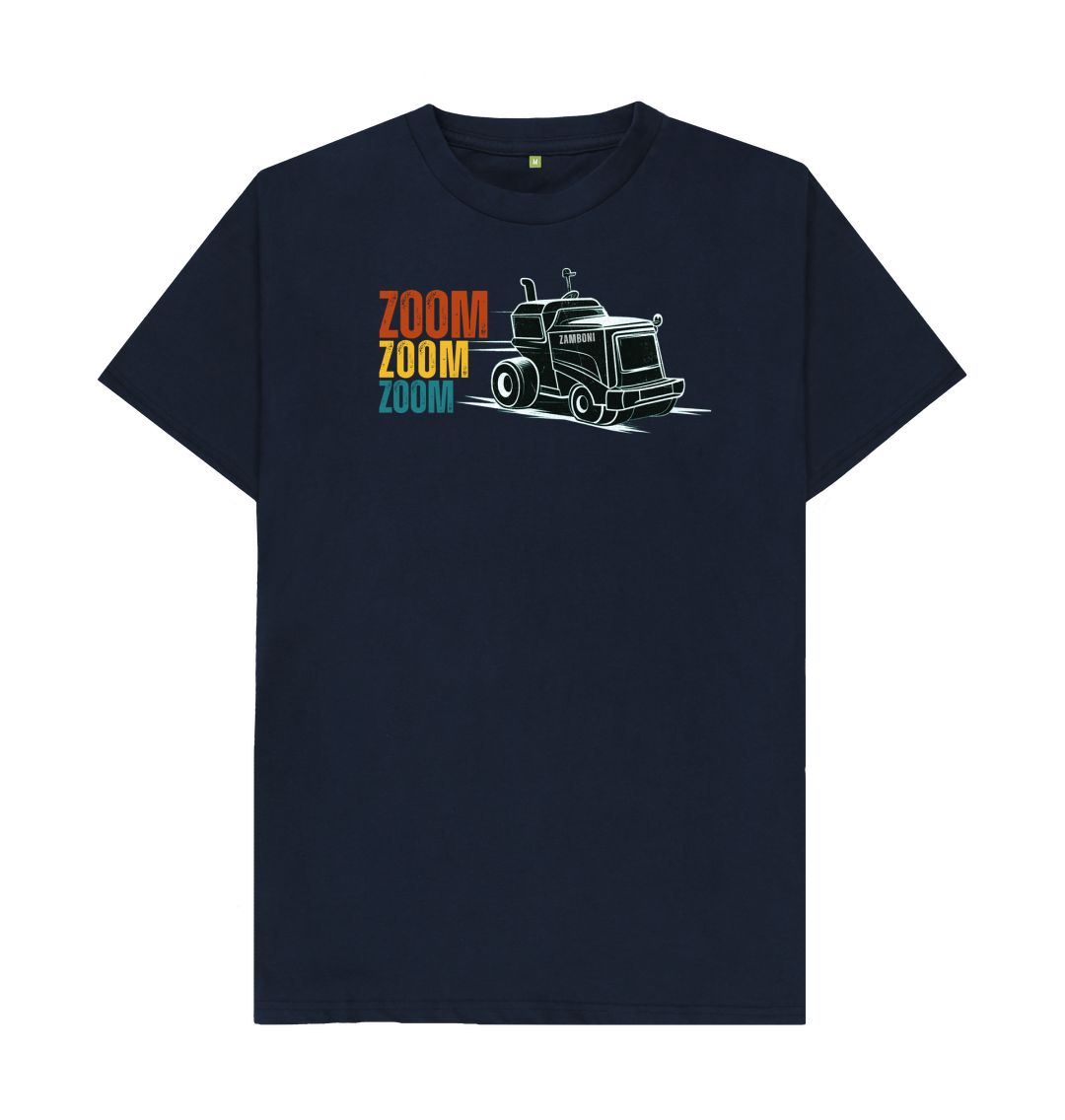 Navy Blue Zoom Zoom Zoom Zamboni - Unisex T-shirt