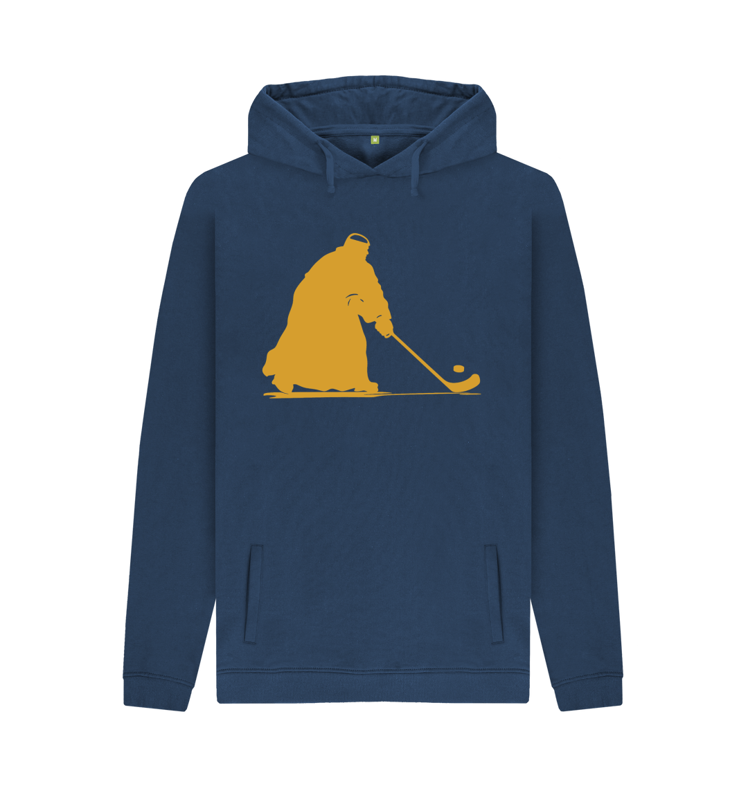 Navy Printed Hoody Front