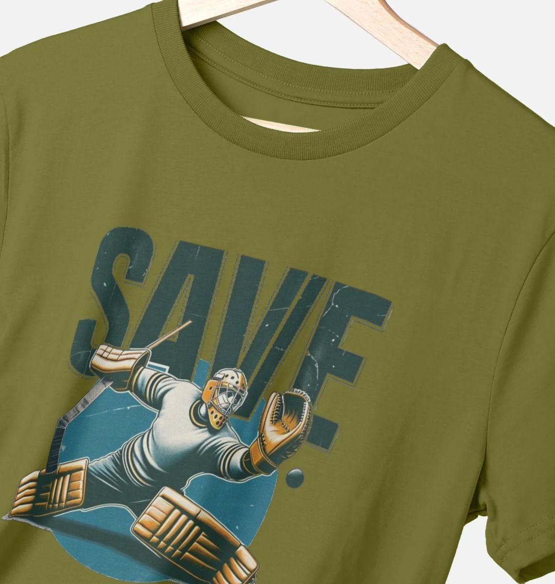 Retro - Save, the Ice Hockey Goal Keeper - BritBoyDesigns