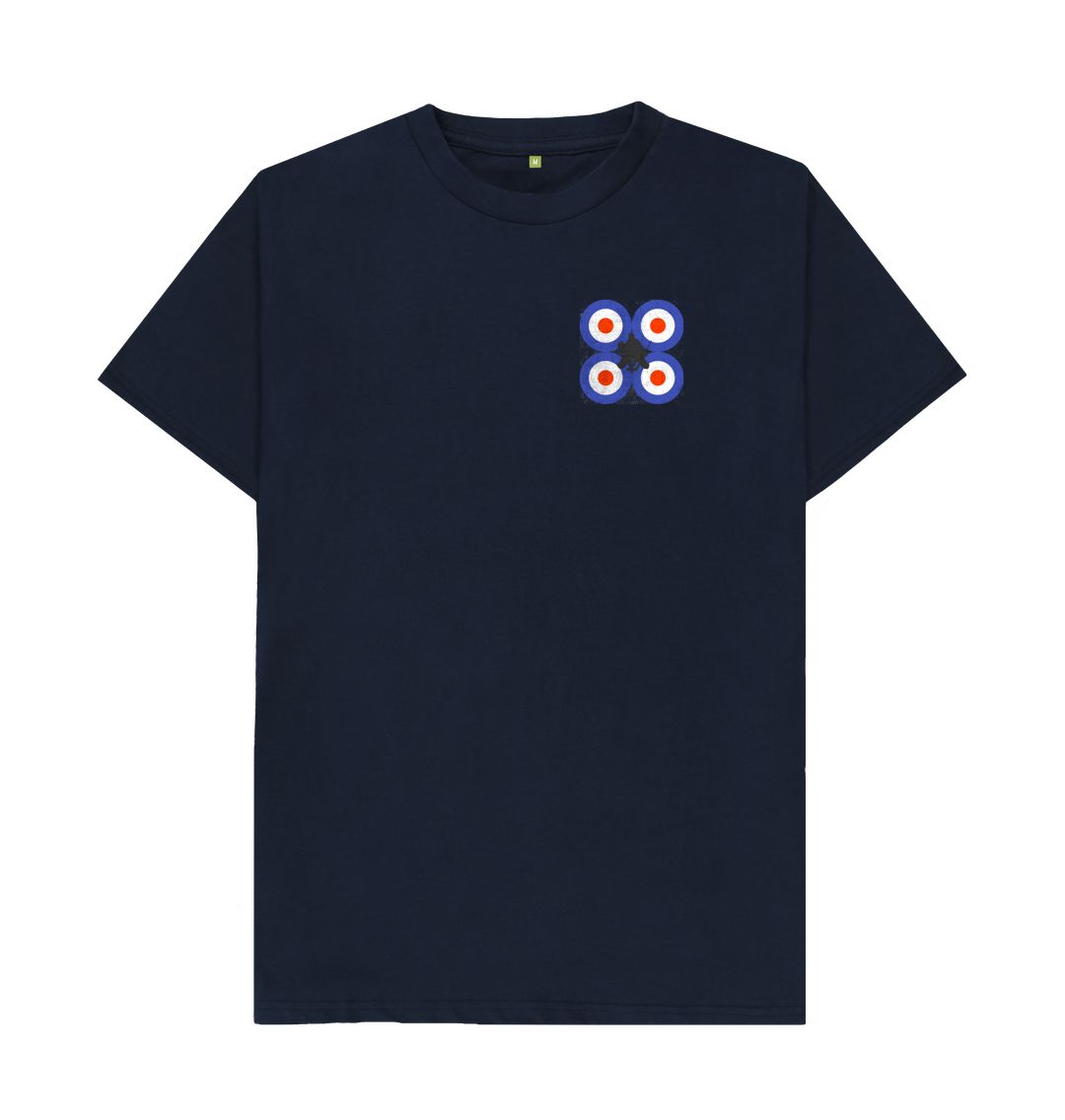 Navy Blue 4 Target and a Goalie (small logo)