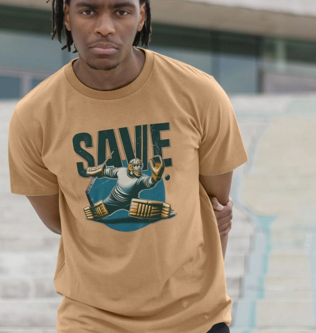 Retro - Save, the Ice Hockey Goal Keeper - BritBoyDesigns