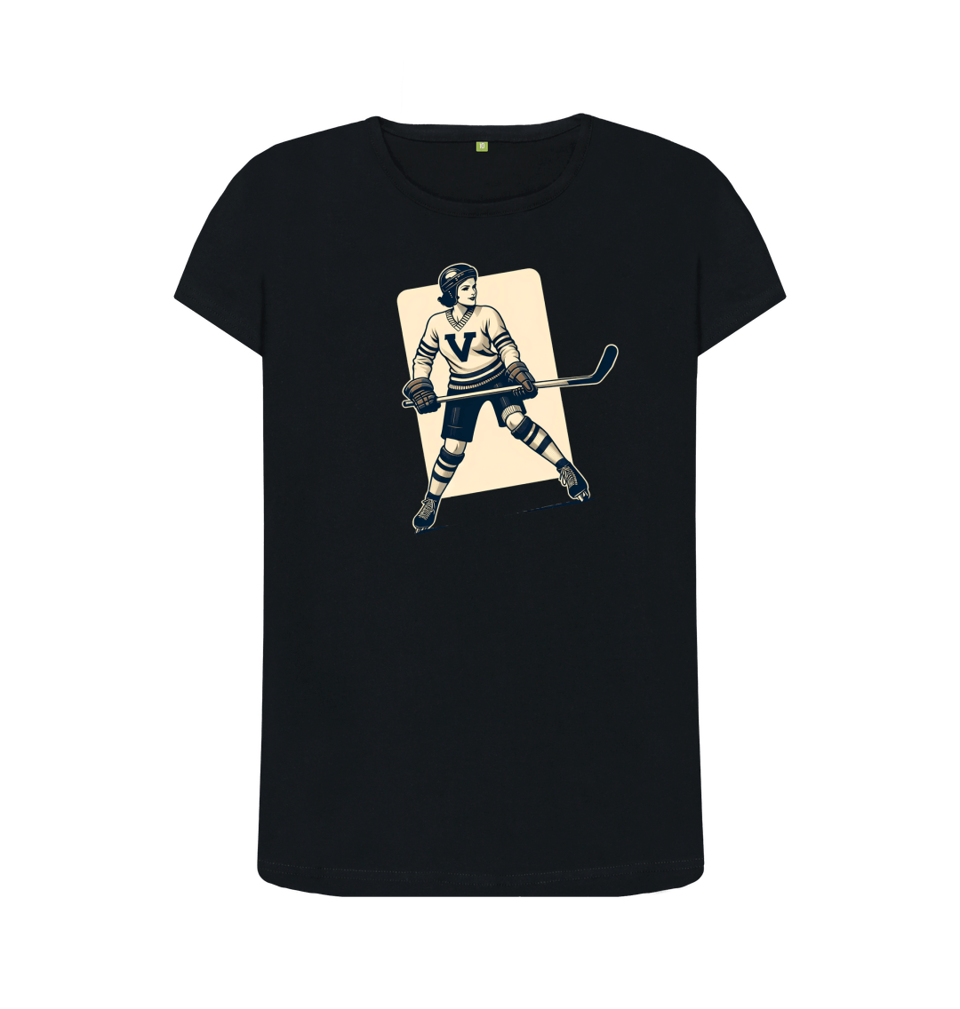 Black Printed T-shirt Front